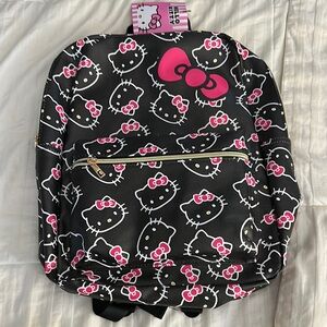 Hello Kitty Black and Pink Kids Backpack